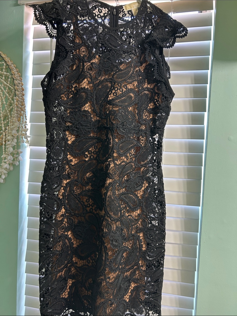 Michael kors lace dress with nude slip